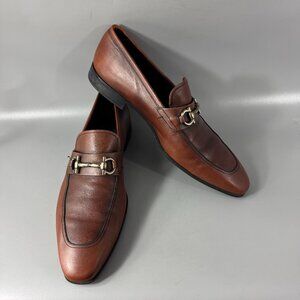 Salvatore Ferragamo Brown Leather Loafers